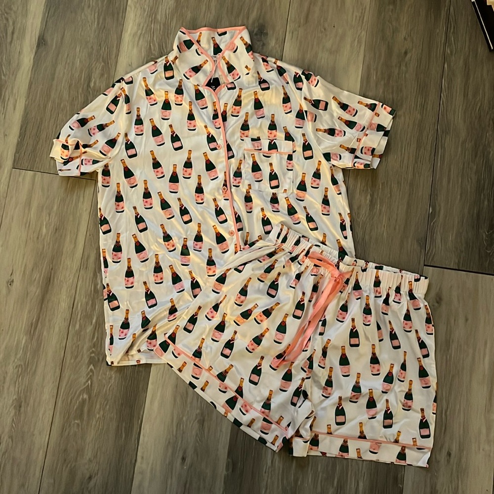 Champagne pajama set. Super cute. NWT. Gift that was too small. Never worn.